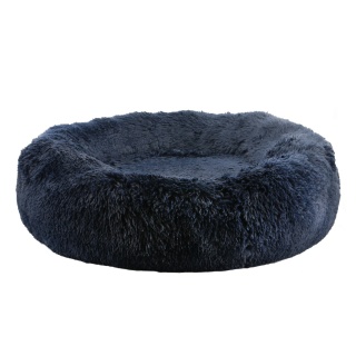 Ancol Super Soft Comfy Donut Navy Blue Dog Bed Helps Pet Stress